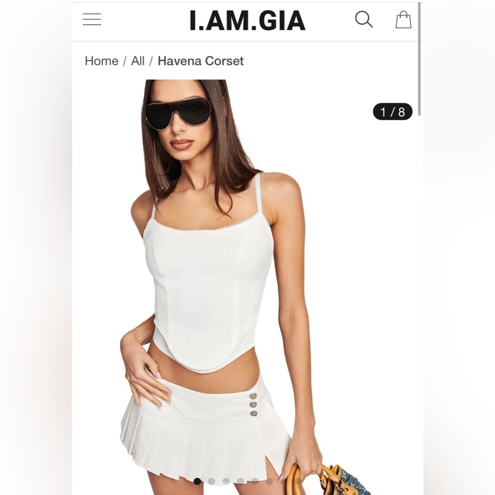 I.AM.GIA Havena Corset Top XS NWT